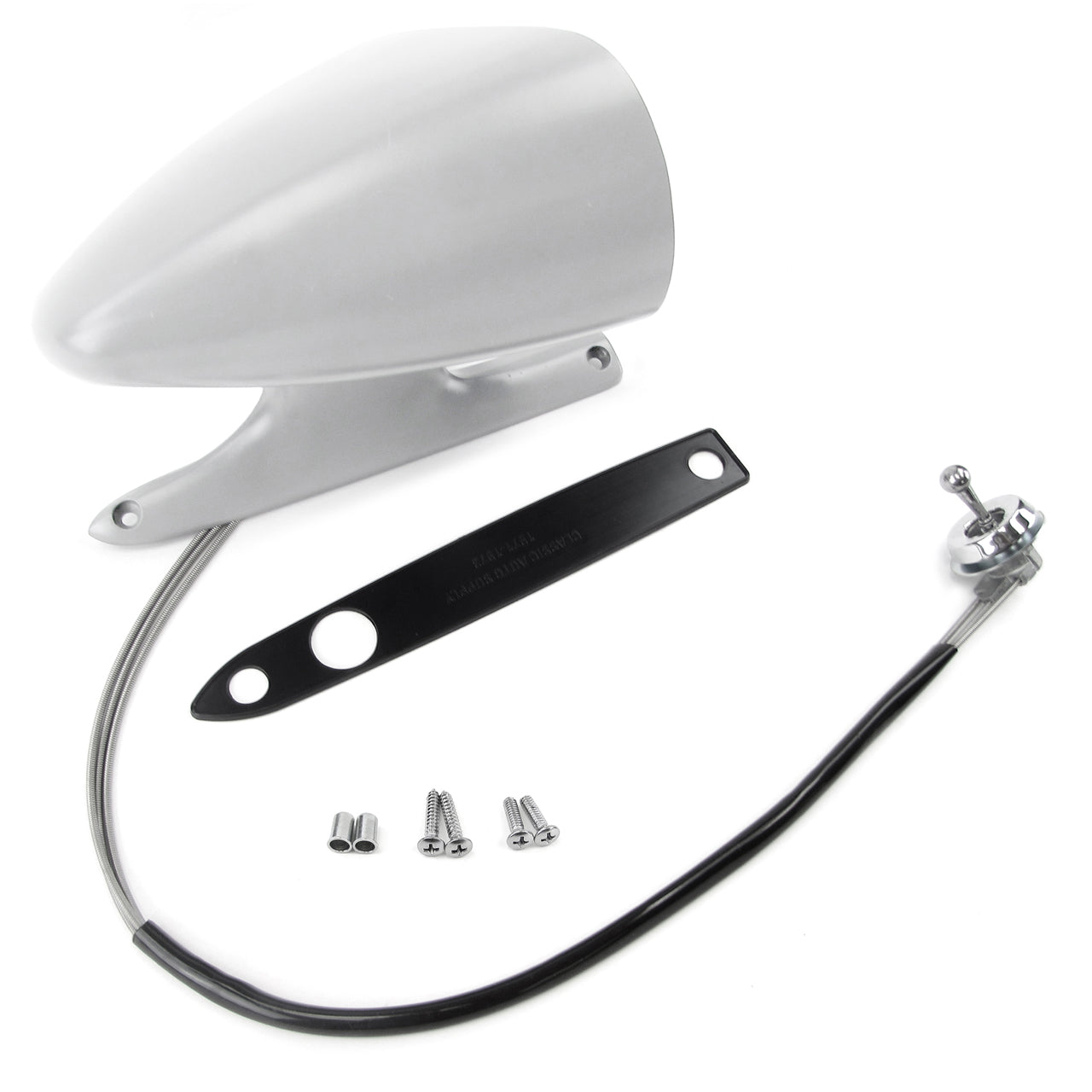 Racing Side Mirror | Remote | Primer | LH | 1971-73 Ford Mustang