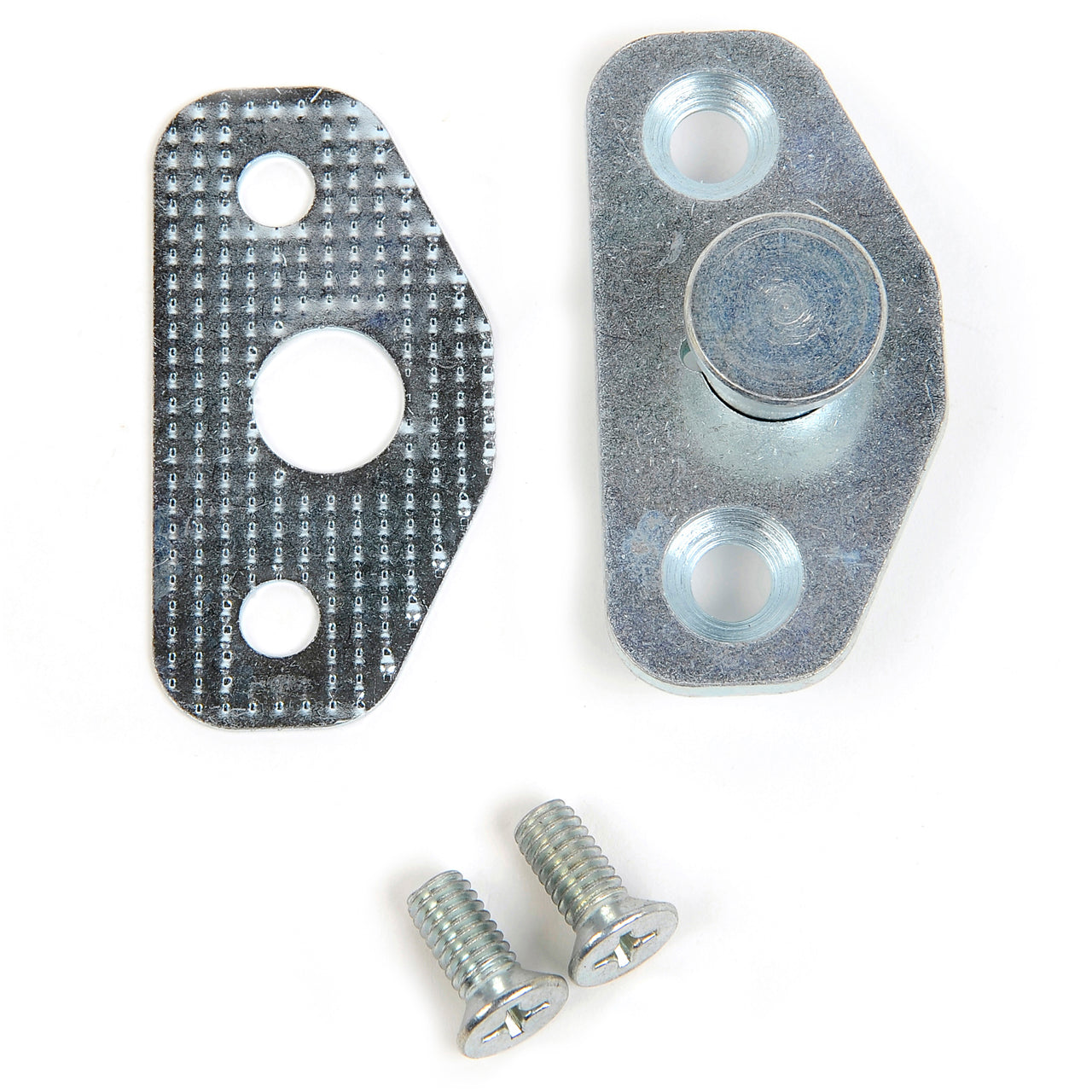 Door Latch Striker Plate with Shim | LH or RH | 1964-66 Ford Mustang