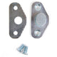 Door Latch Striker Plate with Shim | LH or RH | 1967-70 Ford Mustang