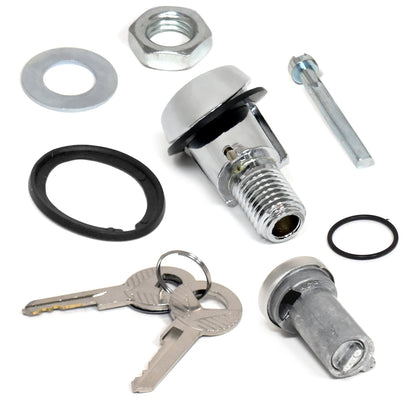 Trunk Lock Cylinder & Sleeve Kit + 2 Keys | 1964-66 Ford Mustang