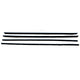 Beltline Window Felt Kit | Fastback | 1967-68 Ford Mustang