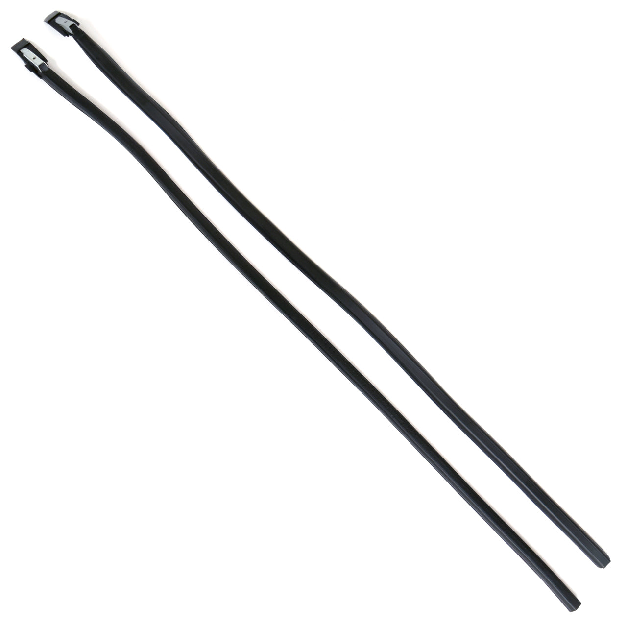 Door Glass to Vent Window Run Weatherstrip | Pair | 1967-68 Ford Mustang