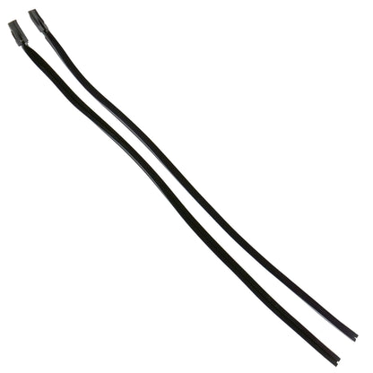 Door Glass to Vent Window Run Weatherstrip | Pair | 1967-68 Ford Mustang