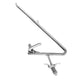 Vent Window Inner Glass Frame with Chrome Handle | LH or RH | 1965-66 Ford Mustang
