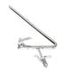 Vent Window Inner Glass Frame with Chrome Handle | LH or RH | 1967 Ford Mustang