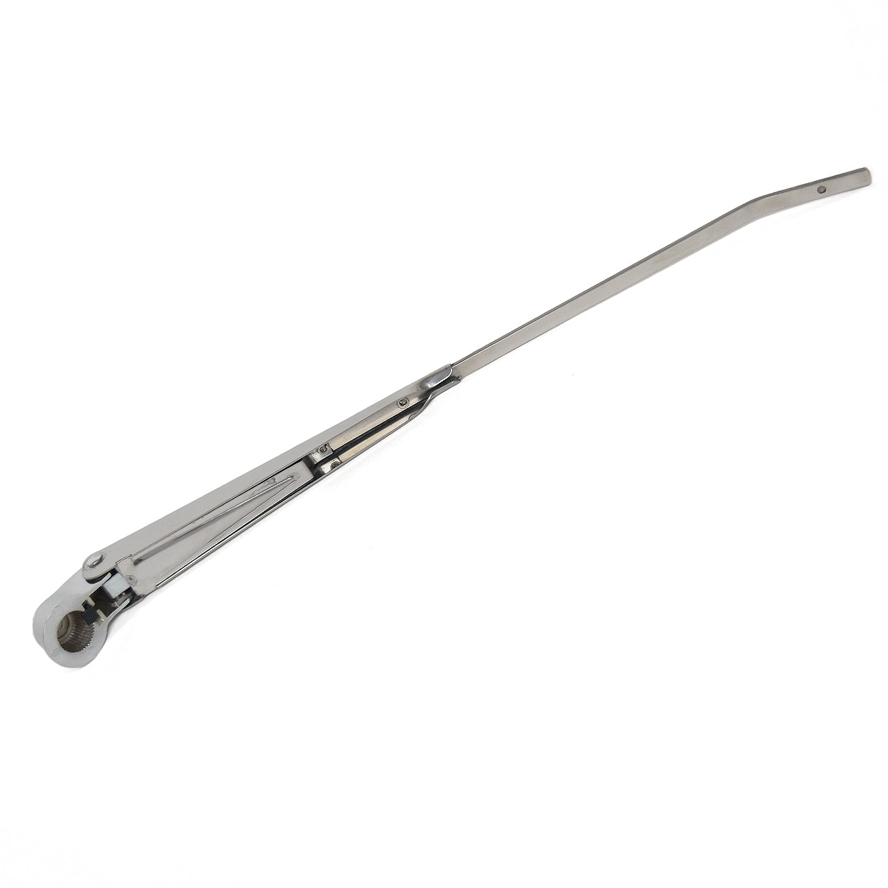 Windshield Wiper Arm | Polished Stainless | Flanged Cap | LH or RH | 1966-70 Ford Mustang
