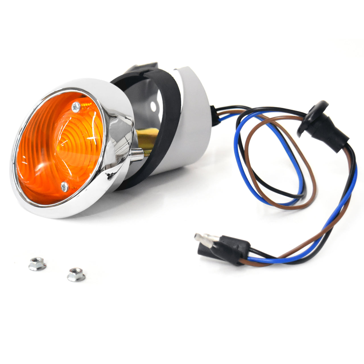 Parking Light / Turn Signal Assembly | Amber Lens | LH or RH | 1964-66 Ford Mustang