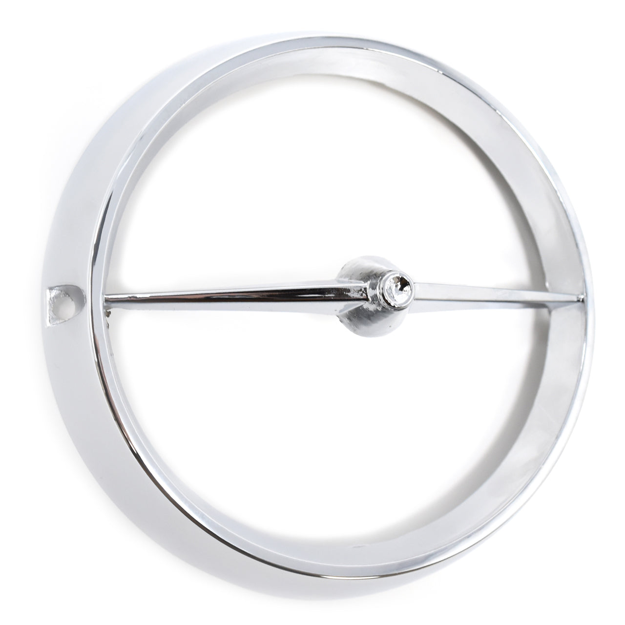 Chrome Fog Light Bezel | LH or RH | 1965-68 Ford Mustang
