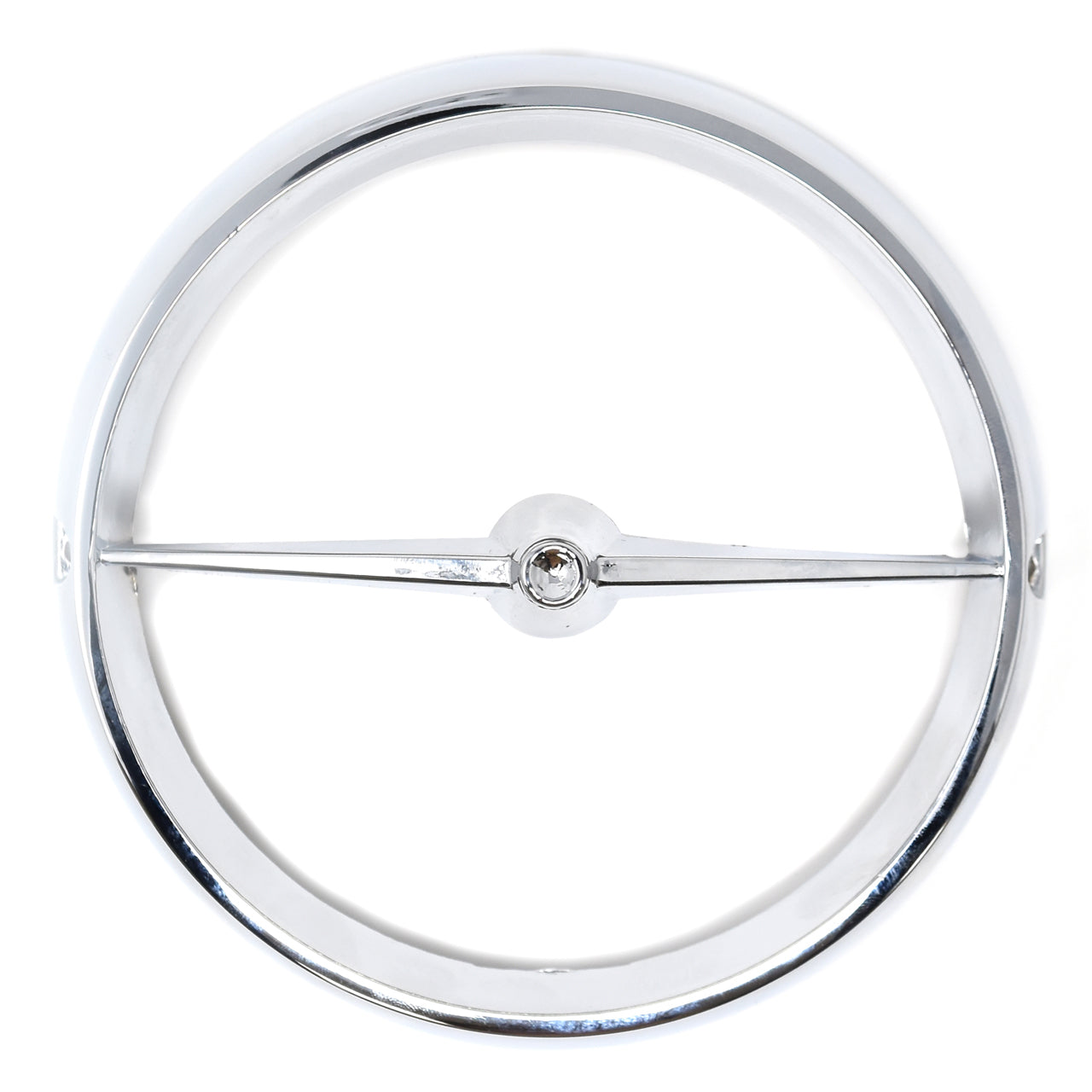 Chrome Fog Light Bezel | LH or RH | 1965-68 Ford Mustang