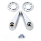 Front Seat Latch Handles Set | Flat Bezels | 1968-69 Ford Mustang