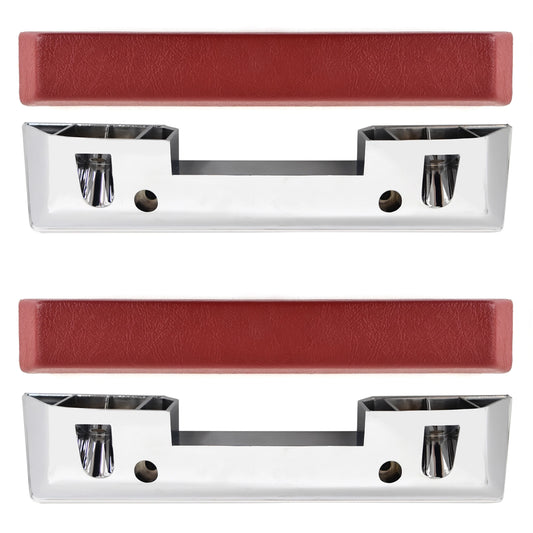 Arm Rest Pads + Bases | Medium Emberglow | Standard Interior | Pair | 1964-66 Ford Mustang