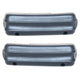 Arm Rest Pads | Medium Blue Metallic | 10-1/2" | Standard Interior | Pair | 1971-73 Ford Mustang