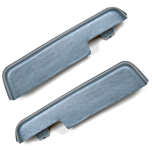 Arm Rest Pads | Medium Blue Metallic | 10-1/2" | Standard Interior | Pair | 1971-73 Ford Mustang