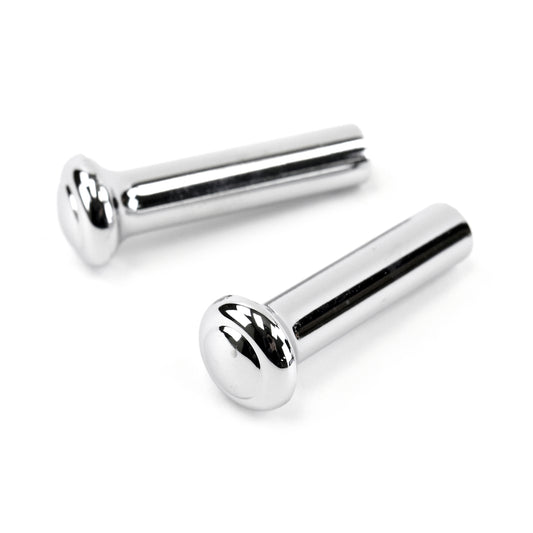 Chrome Door Lock Knobs | Pair | 1968-73 Ford Mustang