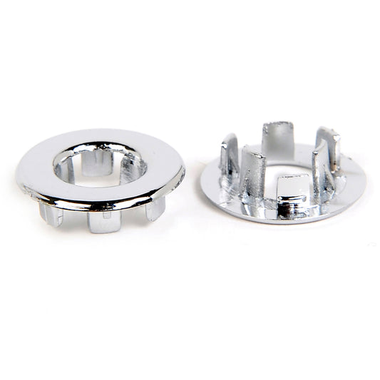 Chrome Door Lock Knob Grommets | Pair | 1965-68 Ford Mustang