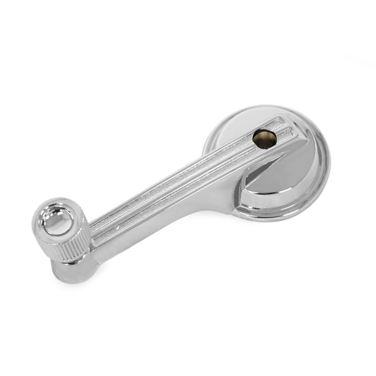 Chrome Door Window Handle with Chrome Knob | LH or RH | 1965-67 Ford Mustang