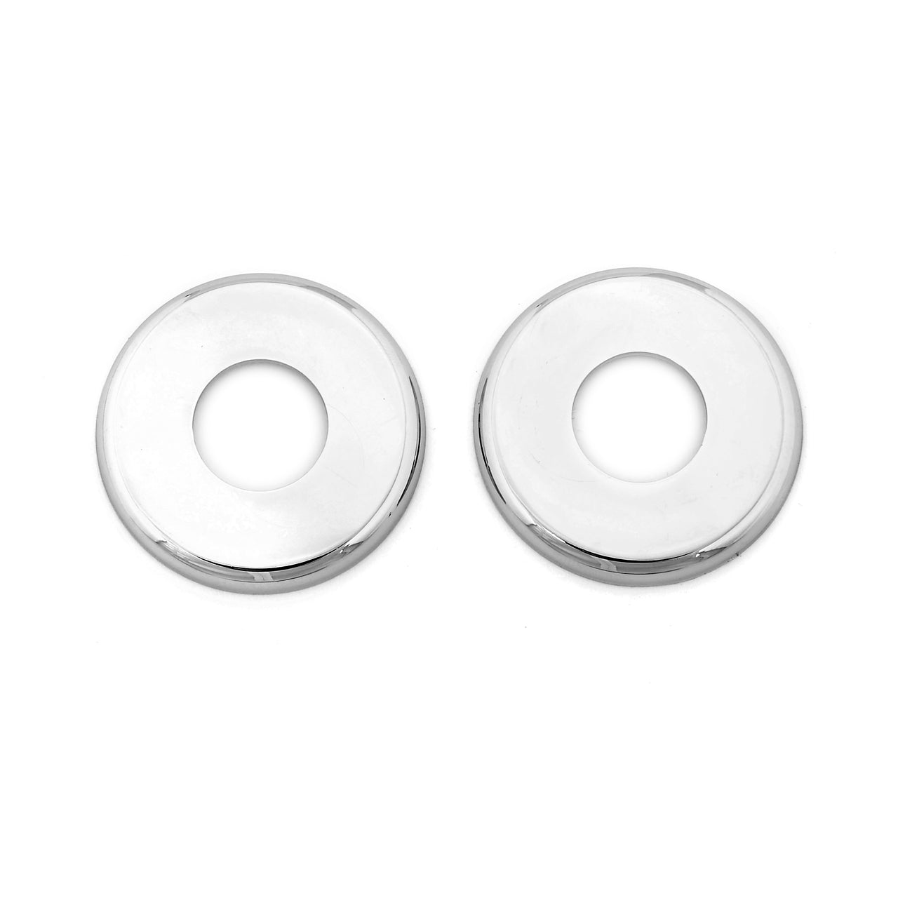 Door Window Handle Plates | Chrome | Pair | 1969-73 Ford Mustang