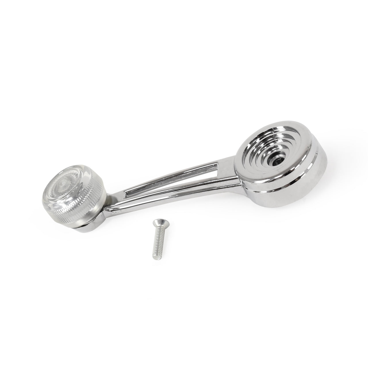 Chrome Door Window Handle | Clear Knob | LH or RH | 1973 Ford Mustang