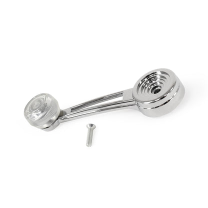 Chrome Door Window Handle | Clear Knob | LH or RH | 1973 Ford Mustang