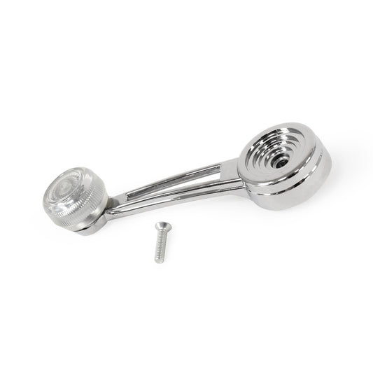Chrome Door Window Handle | Clear Knob | LH or RH | 1973 Ford Mustang