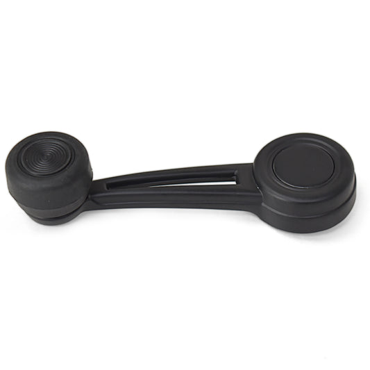 Black Door Window Handle | Black Knob | LH or RH | 1968-69 Ford Mustang
