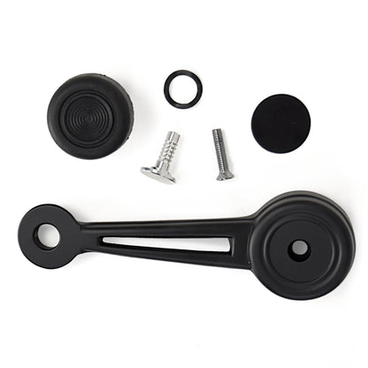 Black Door Window Handle | Black Knob | LH or RH | 1968-69 Ford Mustang