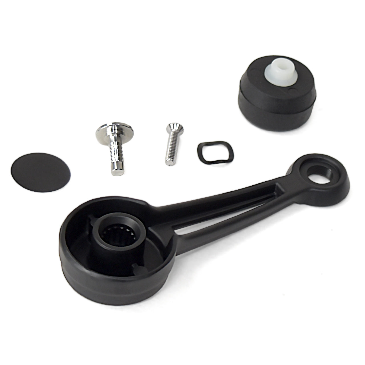 Black Door Window Handle | Black Knob | LH or RH | 1968-69 Ford Mustang
