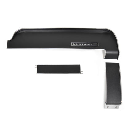 Dash Trim Set | Standard Black | Upper / Center / Lower | Non-AC | 1967-68 Ford Mustang