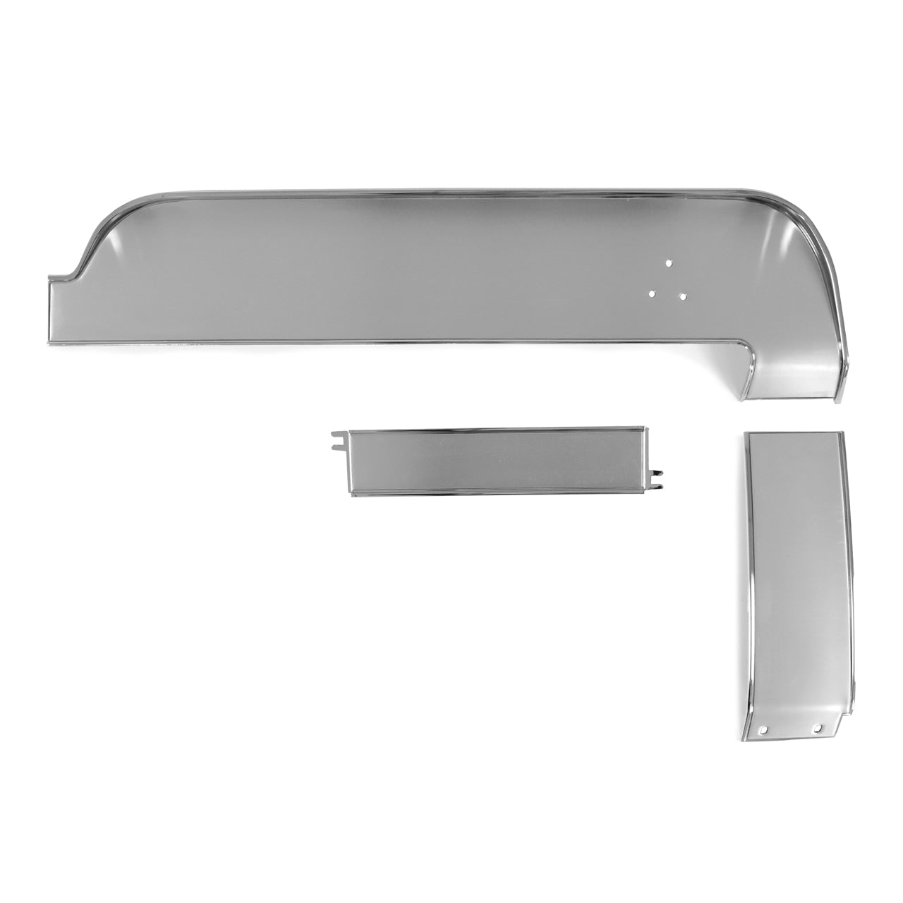 Dash Trim Set | Deluxe Aluminum | Upper / Center / Lower | Non-AC | 1967 Ford Mustang