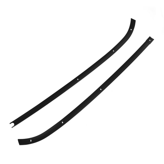Dash Windshield Trim Moldings | Black | Pair | 1965-66 Ford Mustang
