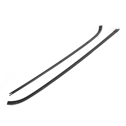 Dash Windshield Trim Moldings | Black | Pair | 1965-66 Ford Mustang