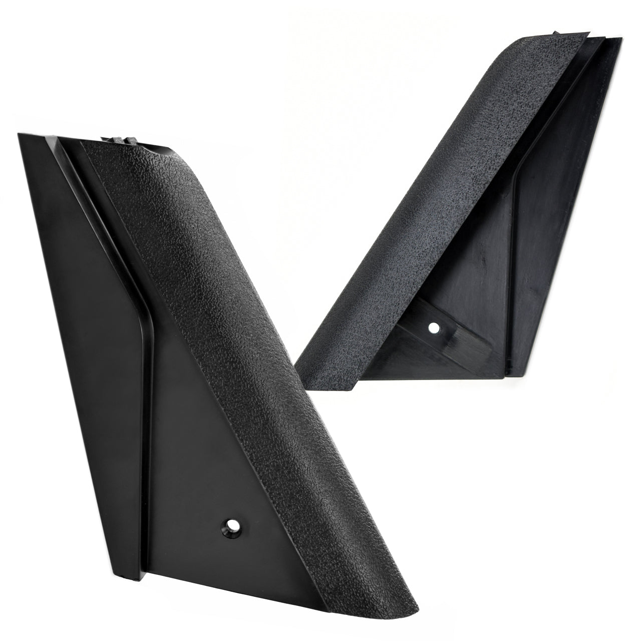 Dash Lower Outer Trim Moldings | Black | Pair | 1969-70 Ford Mustang