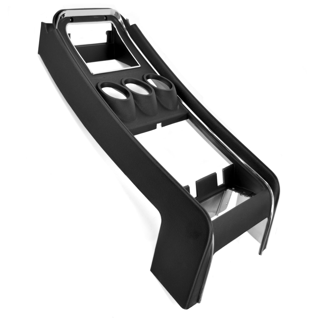 Center Dash Trim with Gauge Openings | Standard Black | 1971-73 Ford Mustang