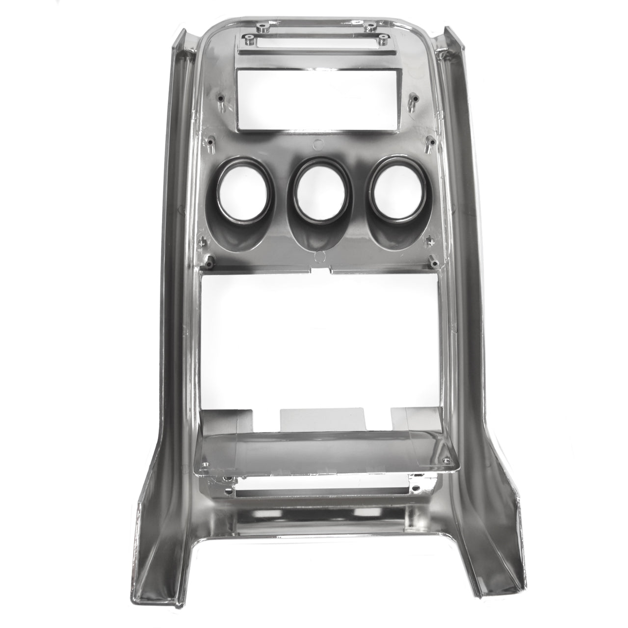 Center Dash Trim with Gauge Openings | Standard Black | 1971-73 Ford Mustang