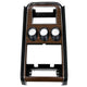 Center Dash Trim with Gauge Openings | Deluxe Woodgrain | 1971-73 Ford Mustang