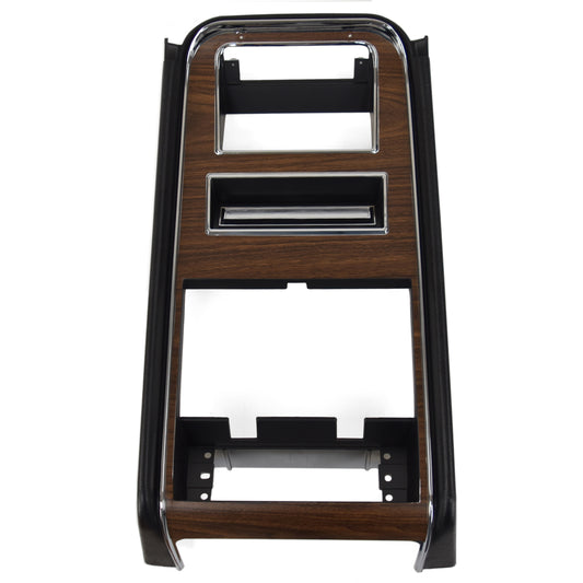 Center Dash Trim | Non-Gauge | Deluxe Woodgrain | 1971-73 Ford Mustang