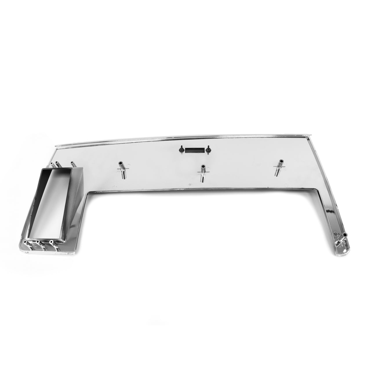 Passenger Dash Trim with Seat Belt Warning Light Opening | Black | 1971-73 Ford Mustang