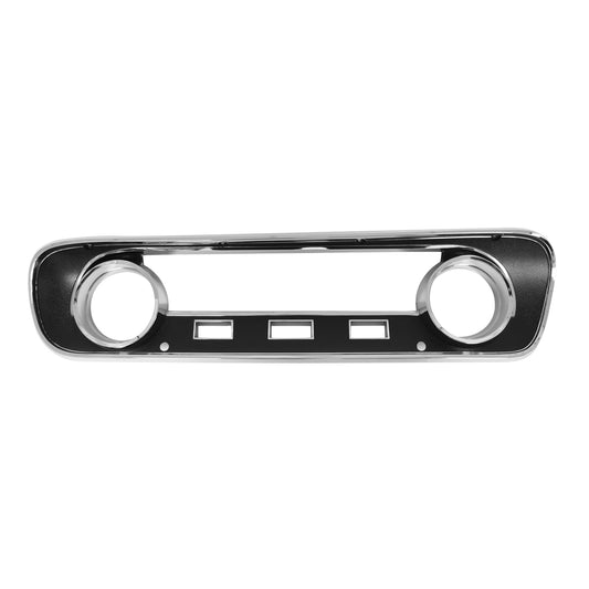 Instrument Cluster Bezel | Black | Rectangular Dash | Non-GT | 1965 Ford Mustang