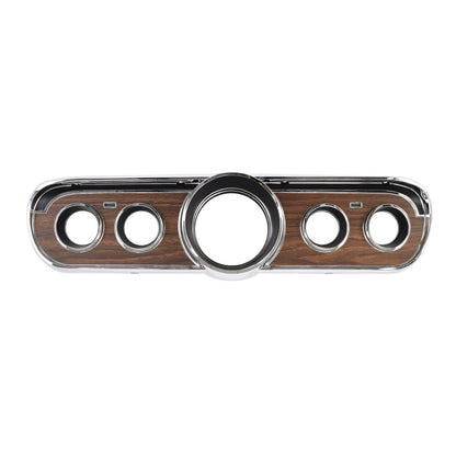 Instrument Cluster Bezel | Woodgrain | Round Gauges | GT Style | 1965-66 Ford Mustang