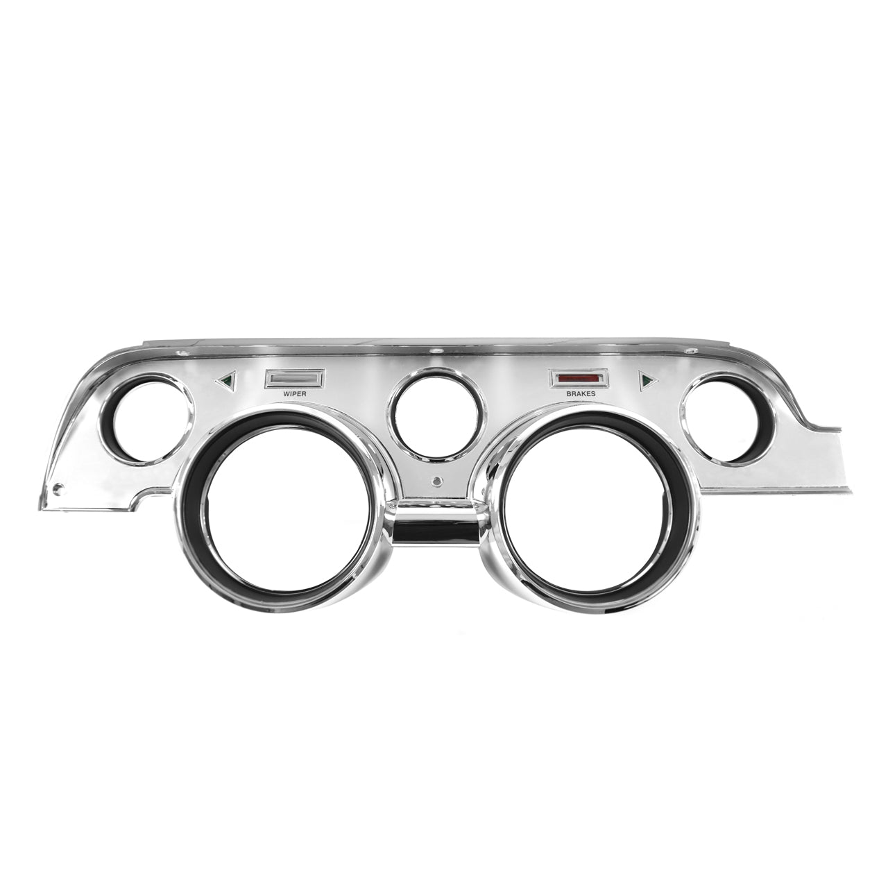 Instrument Cluster Bezel | Deluxe Brushed Aluminum | 1967 Ford Mustang