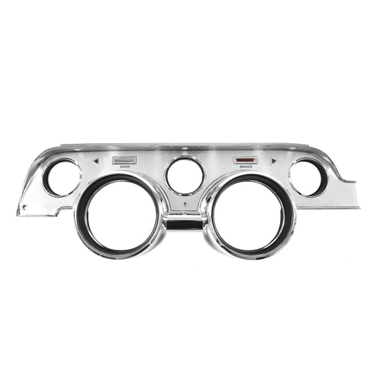 Instrument Cluster Bezel | Deluxe Brushed Aluminum | 1967 Ford Mustang