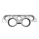 Instrument Cluster Bezel | Deluxe Brushed Aluminum | 1967 Ford Mustang