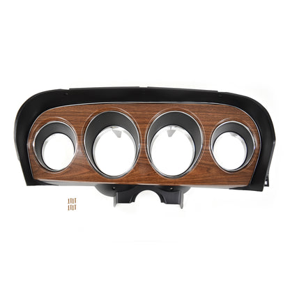 Instrument Cluster Bezel | Deluxe Woodgrain | 1969 Ford Mustang