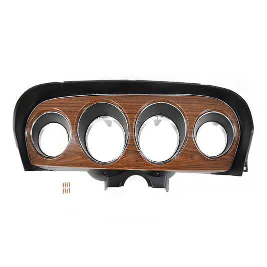 Instrument Cluster Bezel | Deluxe Woodgrain | 1969 Ford Mustang