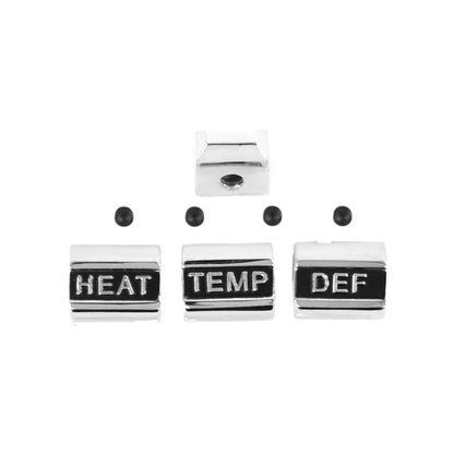 Heater Controls Dash Knob Set | Non-AC | 1967 Ford Mustang