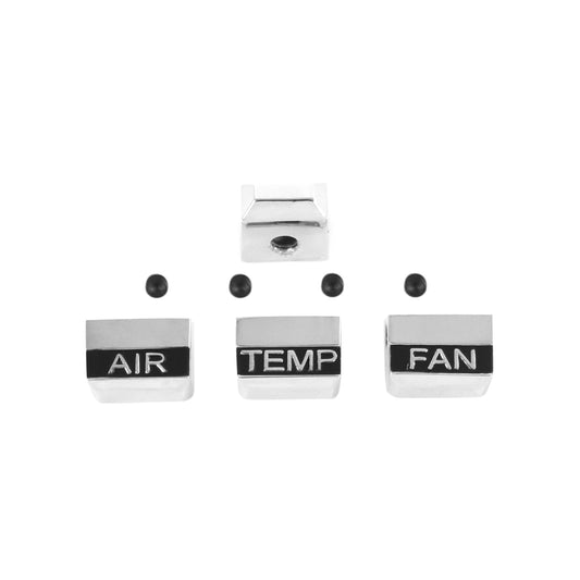 Heater Controls Dash Knob Set | With AC | 1967 Ford Mustang