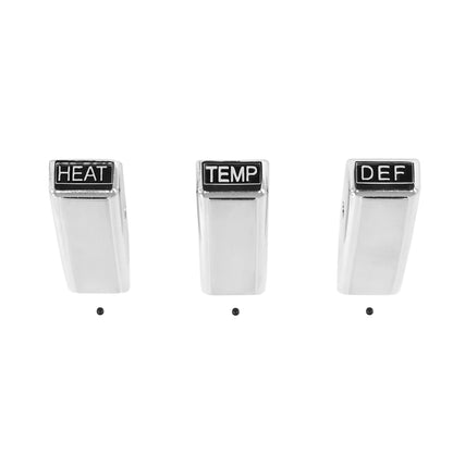 Heater Control Dash Knobs Set | Non-AC | 1968 Ford Mustang