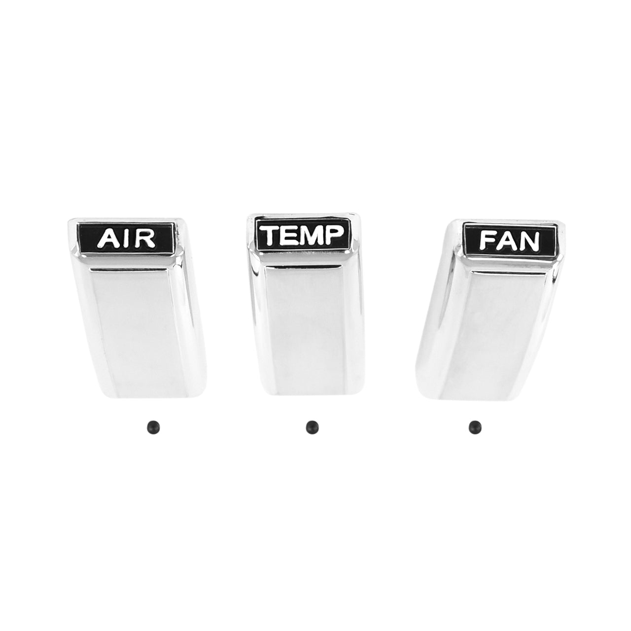 Heater Control Dash Knobs Set | With AC | 1968 Ford Mustang