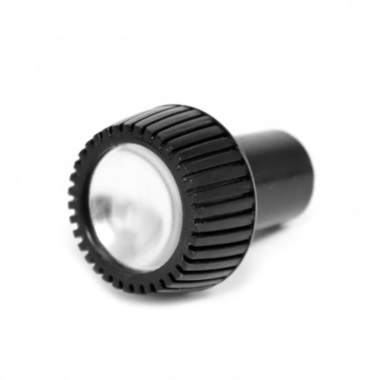 Defogger Knob | Black with Aluminum Insert | 1968 Ford Mustang