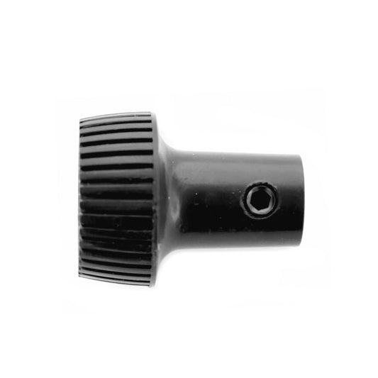 Defogger Knob | Black with Aluminum Insert | 1968 Ford Mustang